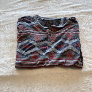 Boys Lucky Brand Patterned Shirt. Size Large.